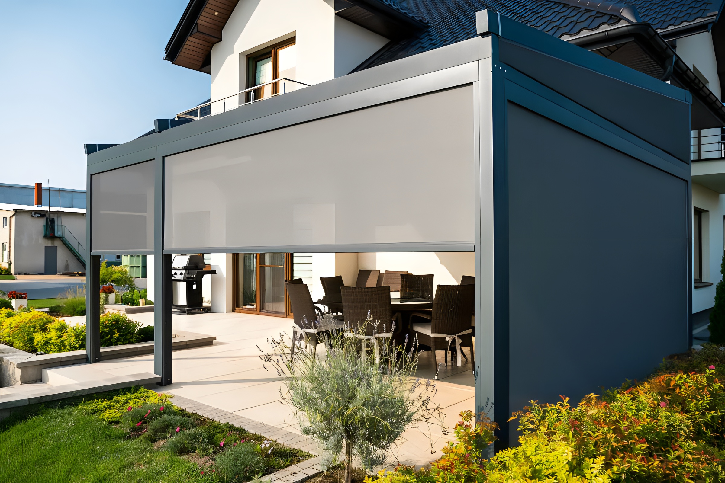 Toldo zip motorizado para terraza exterior